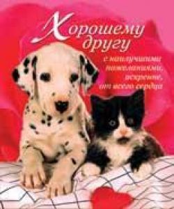Хорошему другу с наилучшими пожеланиями, искренне, от всего сердца.